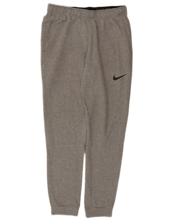Nike Mens Dri Fit Tracksuit Trousers Joggers Medium Grey Flecked