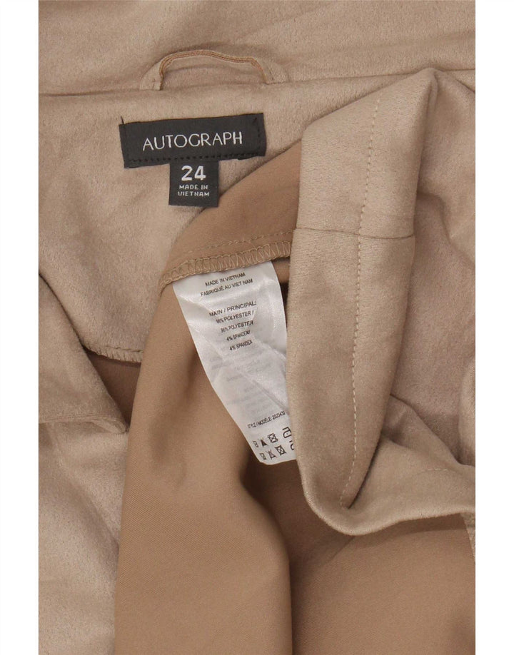 Marks & Spencer Γυναικείο παλτό με διπλό στήθος UK 24 4XL Beige Polyester