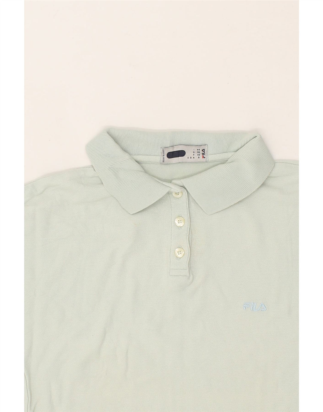 FILA Womens Polo Shirt EU 40 Medium Grey Vintage Fila and Second-Hand Fila from Messina Hembry 