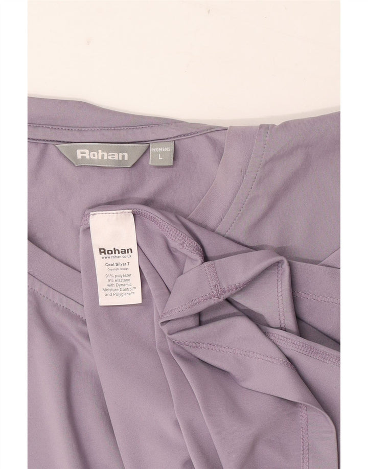 Rohan Γυναικείο T-Shirt Top UK 16 Large Purple Polyester