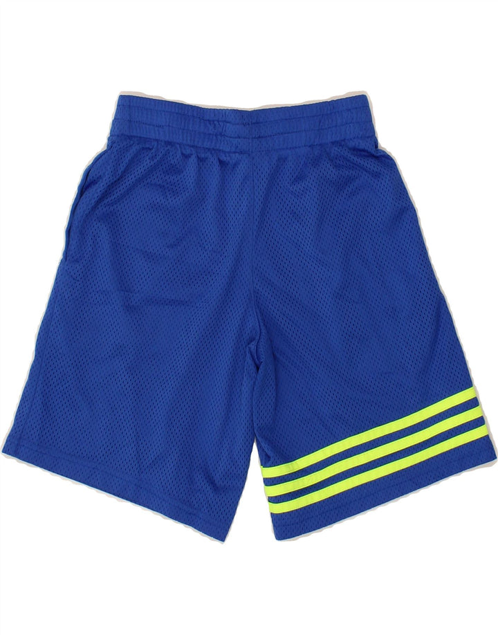 ADIDAS Boys Sport Shorts 7-8 Years Small Blue Polyester Vintage Adidas and Second-Hand Adidas from Messina Hembry 