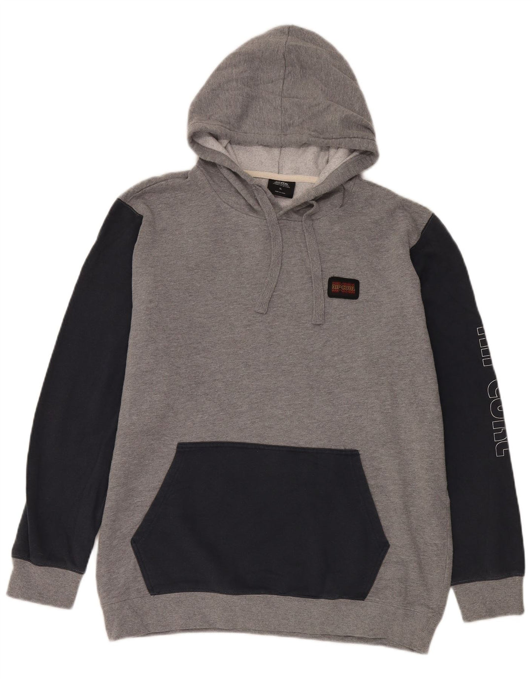 Ανδρικό γραφικό μπλουζάκι με κουκούλα Rip Curl XL Grey Colourblock