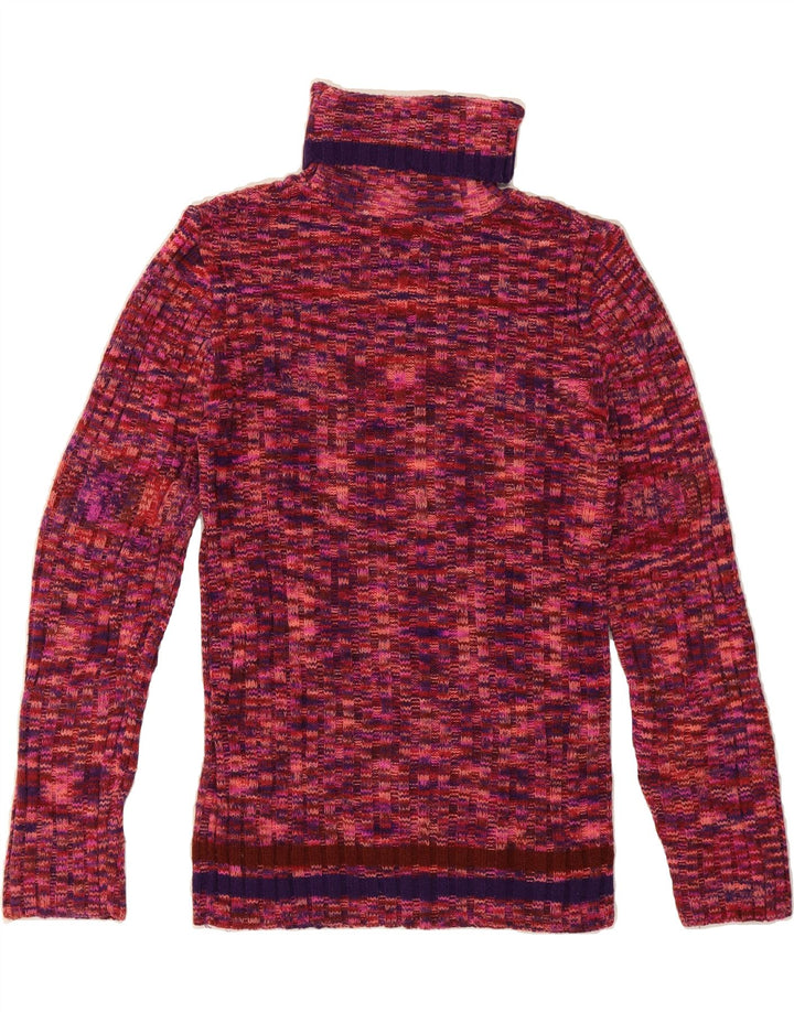VINTAGE Womens Roll Neck Jumper Sweater UK 12 Medium Multicoloured Flecked Vintage Vintage and Second-Hand Vintage from Messina Hembry 