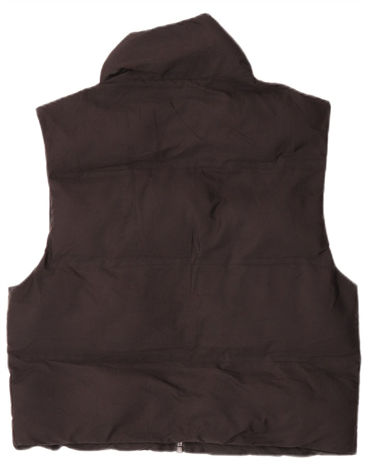 Zara Γυναικείο Oversized Gilet UK 6 XS Μαύρο Πολυεστέρας