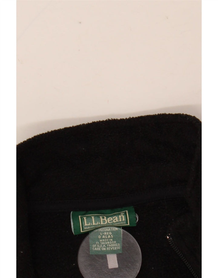 L.L.BEAN Γυναικείο Fleece Jacket UK 16 Large Black Polyester