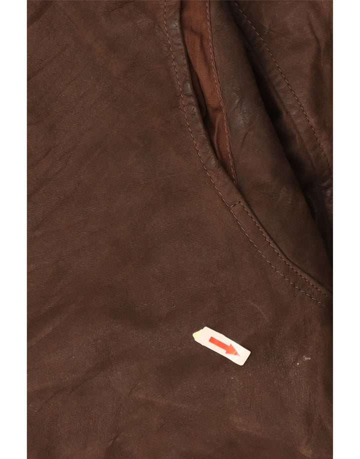 Ανδρικό δερμάτινο μπουφάν CONBIPEL UK 40 Large Brown Δερμάτινο