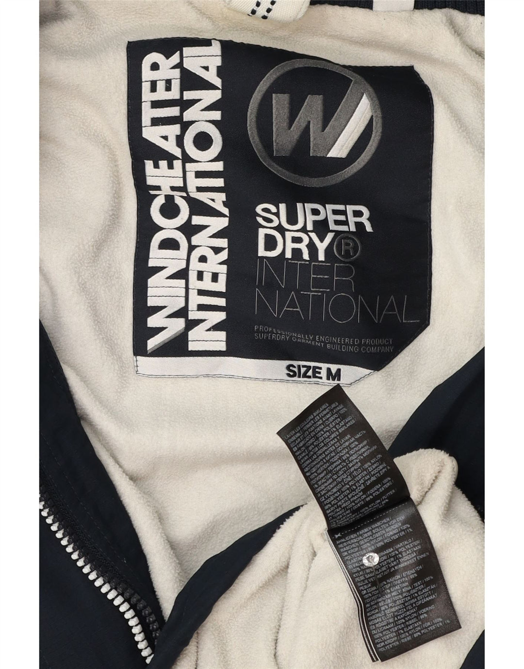Superdry Γυναικείο Windcheater Windbreaker Jacket UK 14 Medium Navy Blue