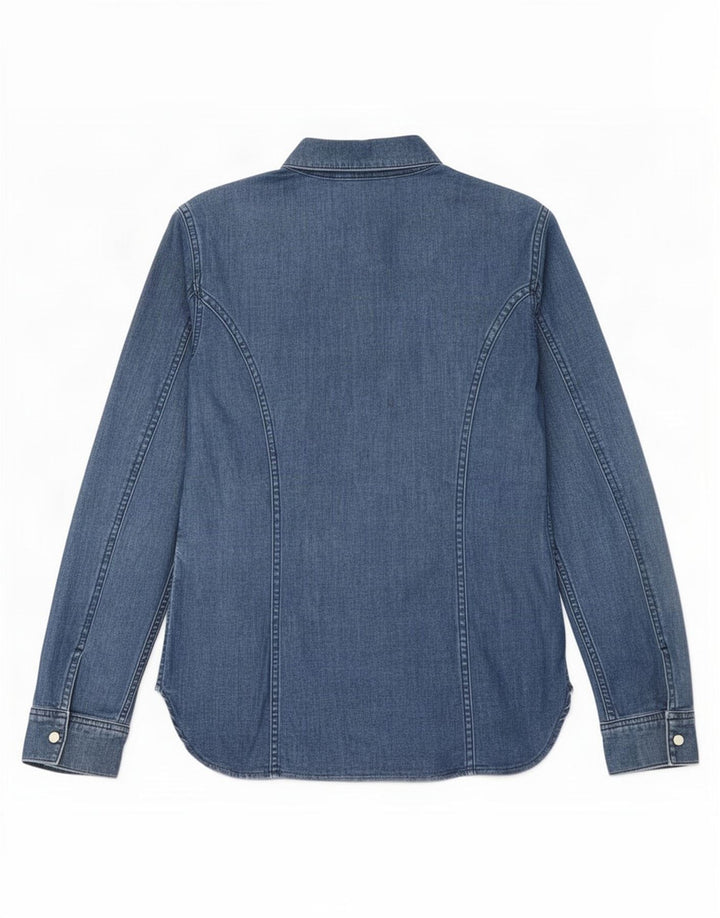 Massimo Dutti Γυναικείο τζιν πουκάμισο UK 10 Small Blue
