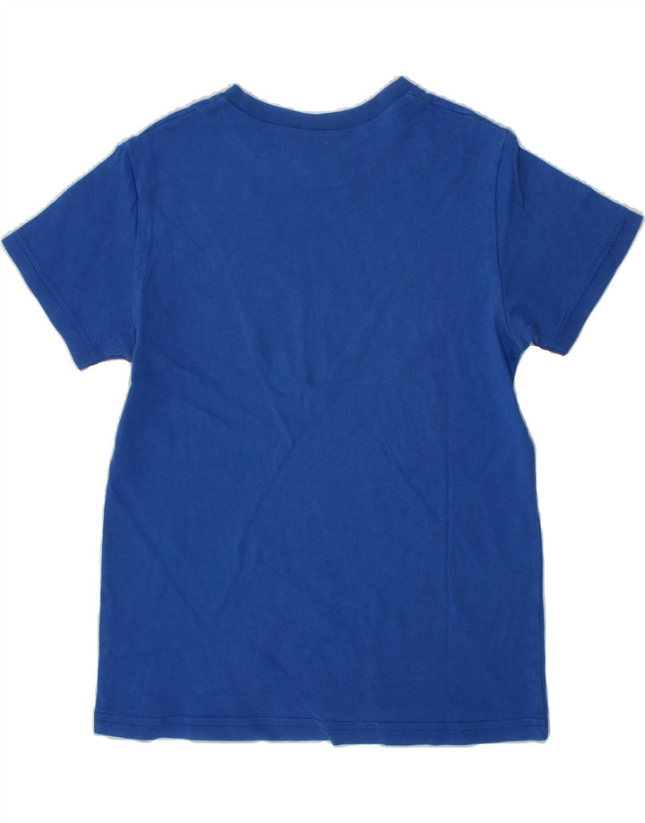 BENETTON Boys Graphic T-Shirt Top 7-8 Years Blue Vintage Benetton and Second-Hand Benetton from Messina Hembry 