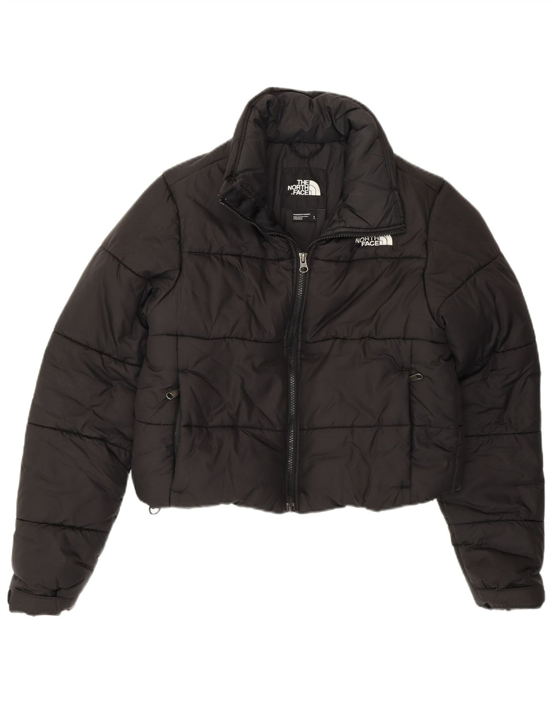 THE NORTH FACE Γυναικείο Crop padded Jacket UK 10 Small Black Polyester