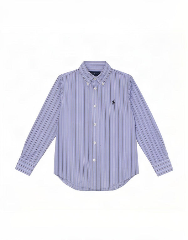 Ralph Lauren Boys πουκάμισο 3-4 ετών Μπλε ρίγες βαμβακερό