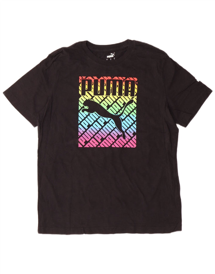 Ανδρικό γραφικό T-Shirt PUMA Top Large Μαύρο