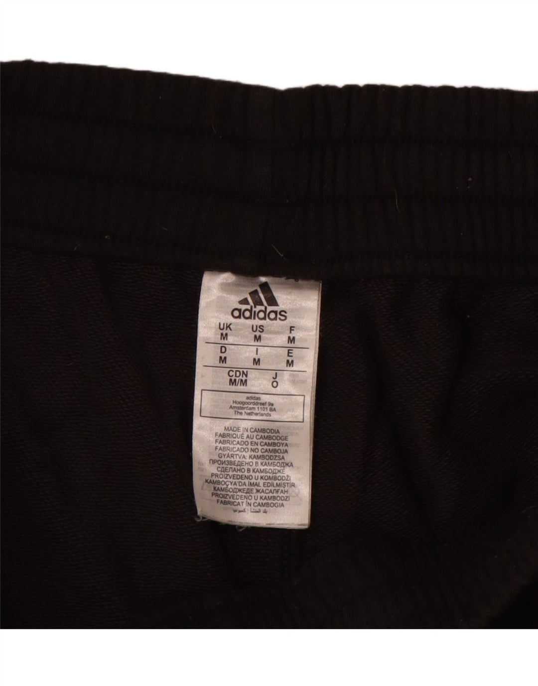 Γυναικείο αθλητικό σορτς Adidas, μεσαίο μαύρο βαμβακερό