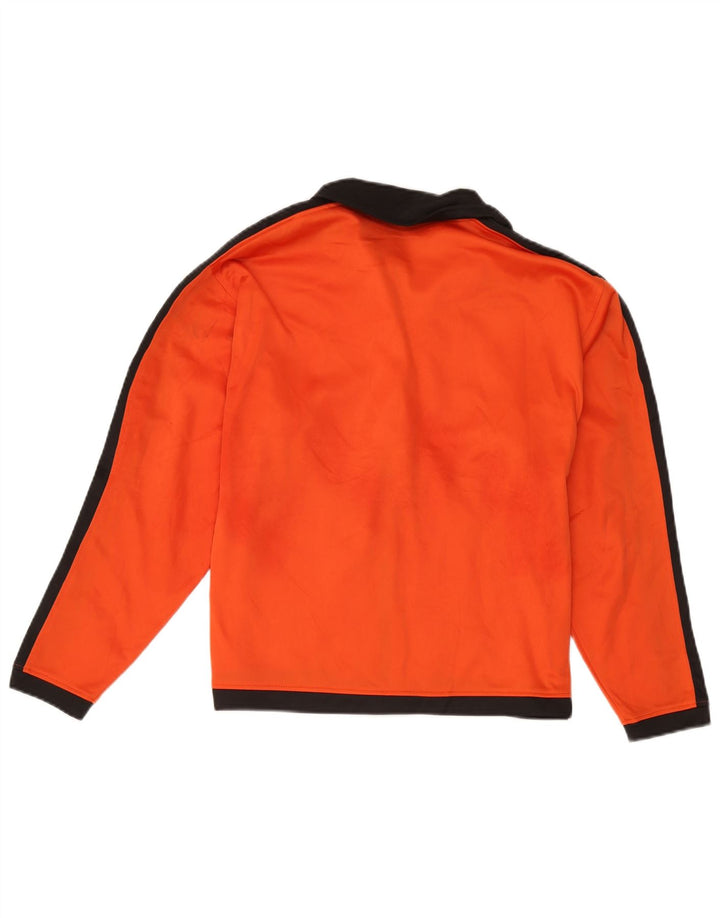 Γυναικεία αθλητική φόρμα γραφικών Asics Top Jacket UK 16 Large Orange Colourblock