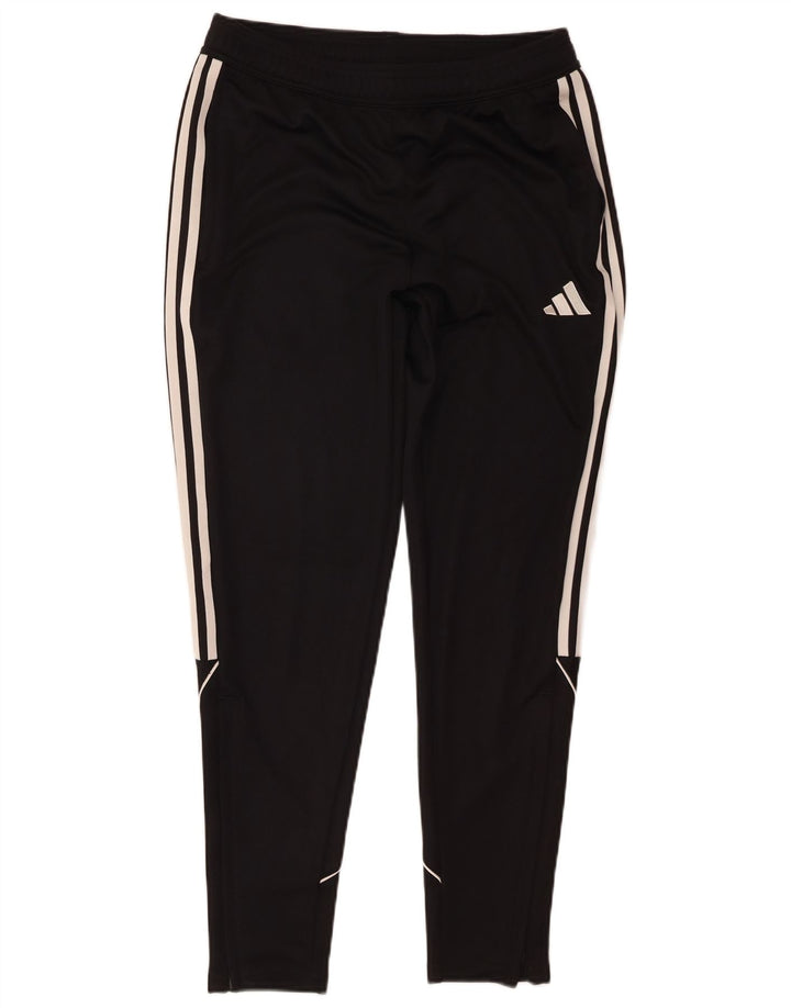 Ανδρικό παντελόνι αθλητικής φόρμας Adidas, μεσαίο μαύρο πολυεστέρα