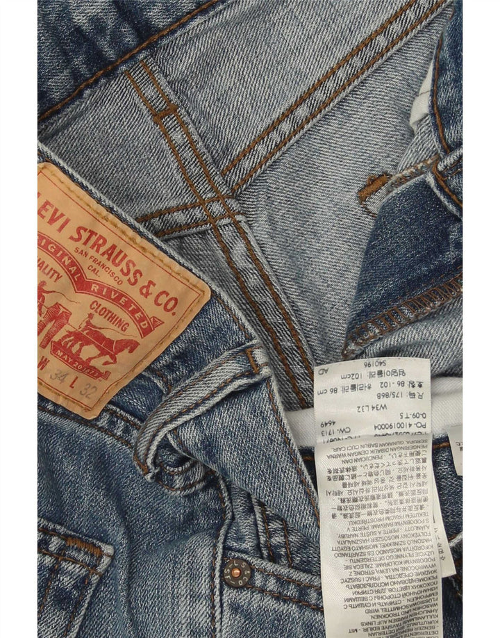 Levi's Mens 527 Bootcut Jeans W34 L32 Μπλε βαμβακερό