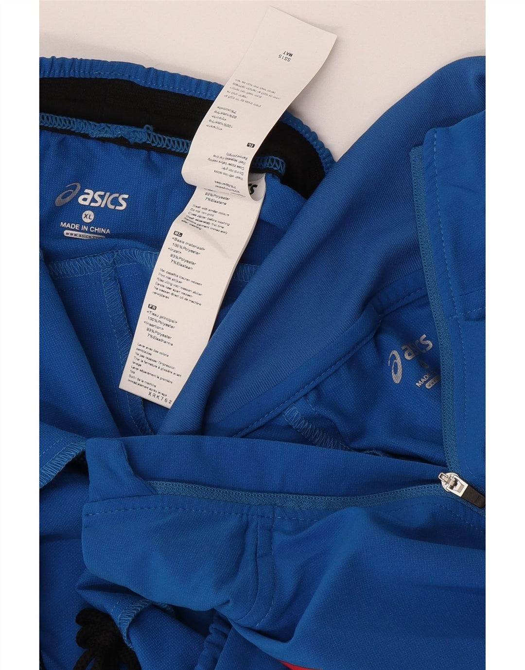 Asics Mens Italia Graphic Full Tracksuit XL Blue Polyester