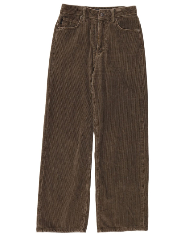 Superdry Mens Cargo Loose Fit Corduroy Trousers W26 L30 Khaki Cotton