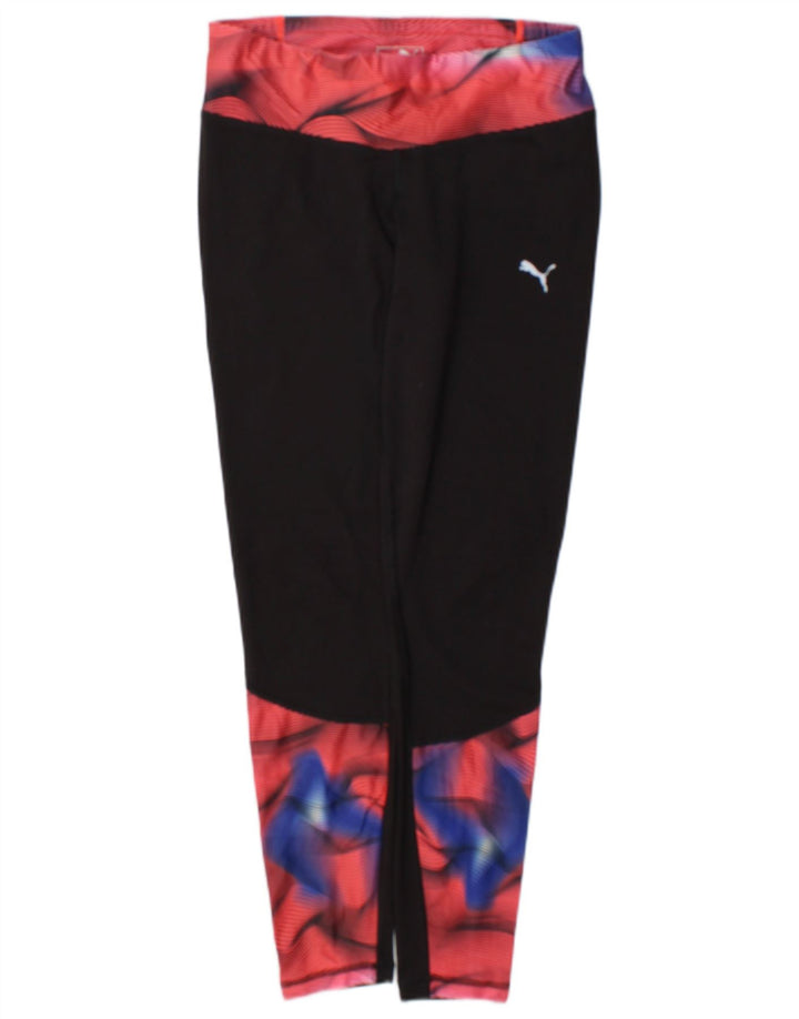 Puma Γυναικείο Κολάν UK 12 Medium Black Geometric