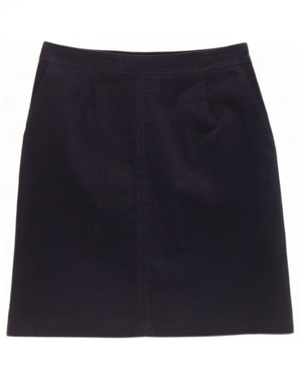 White Stuff Γυναικεία κοτλέ φούστα UK 10 Small W30 Navy Blue Cotton
