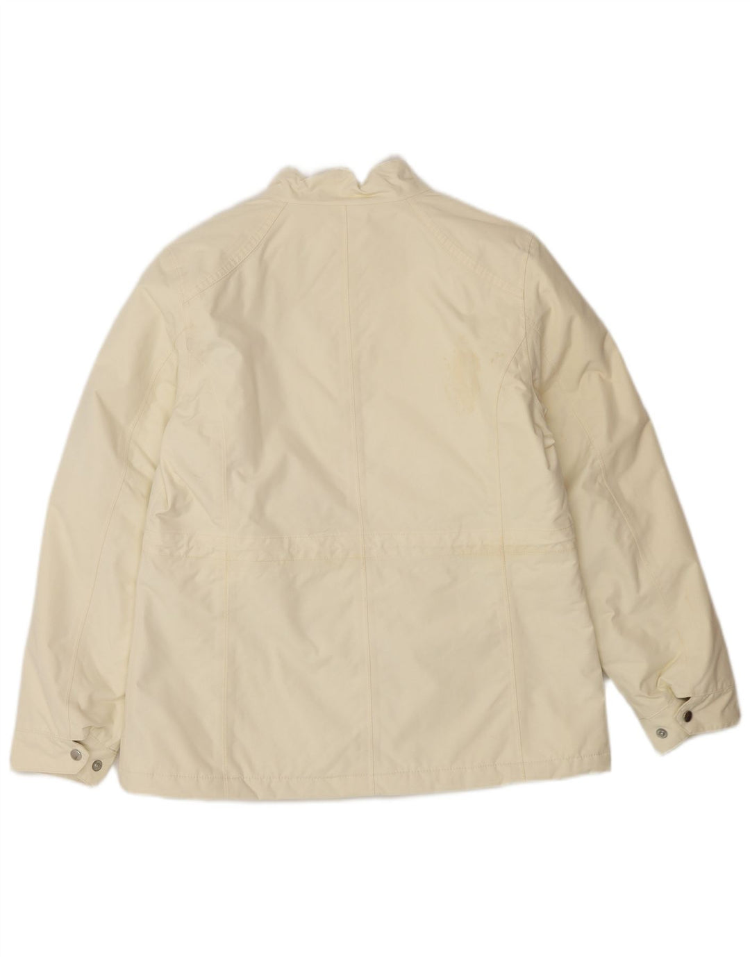 Lands End Γυναικείο Oversized Windbreaker Jacket UK 10 Small Off White Nylon