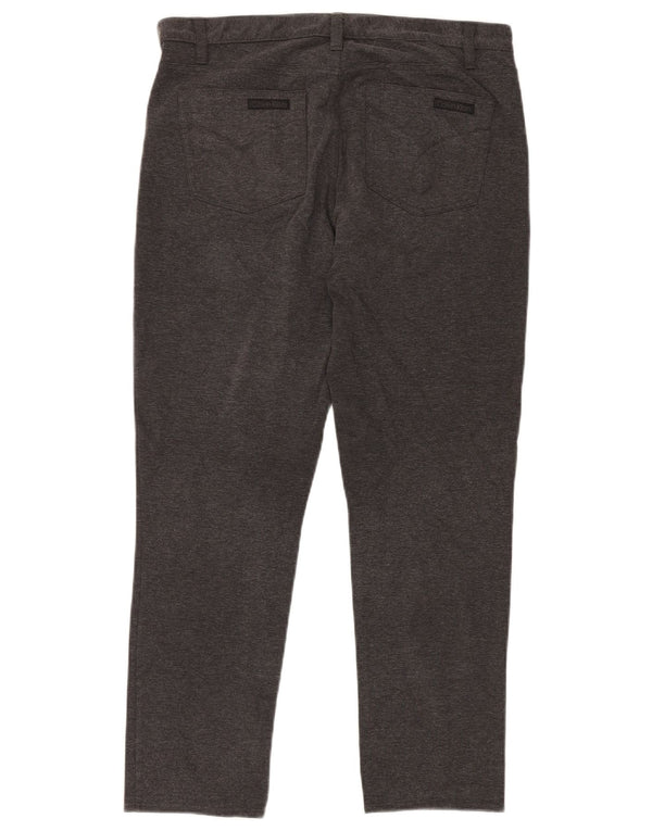Calvin Klein Γυναικείο Slim Casual Παντελόνι US 14 Large W32 L30 Γκρι βαμβακερό