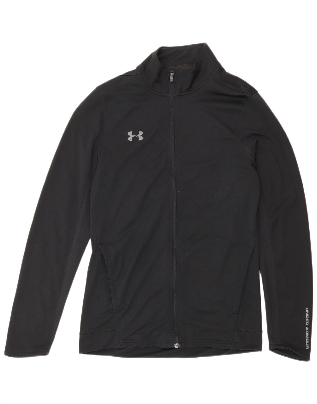 Under Armour Ανδρική φόρμα γυμναστικής με γραφικό μπουφάν, μικρό μαύρο πολυεστέρα