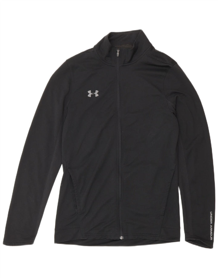 Under Armour Ανδρική φόρμα γυμναστικής με γραφικό μπουφάν, μικρό μαύρο πολυεστέρα