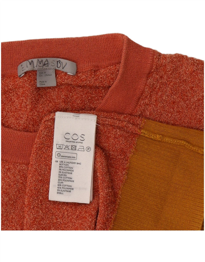 Ανδρικό πουλόβερ Cos Crew Neck, Βαμβακερό μεσαίο πορτοκαλί