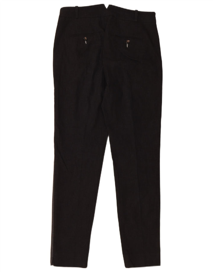 JIGSAW Γυναικείο λεπτό παντελόνι Chino UK 10 Small W30 L29 Black Colourblock