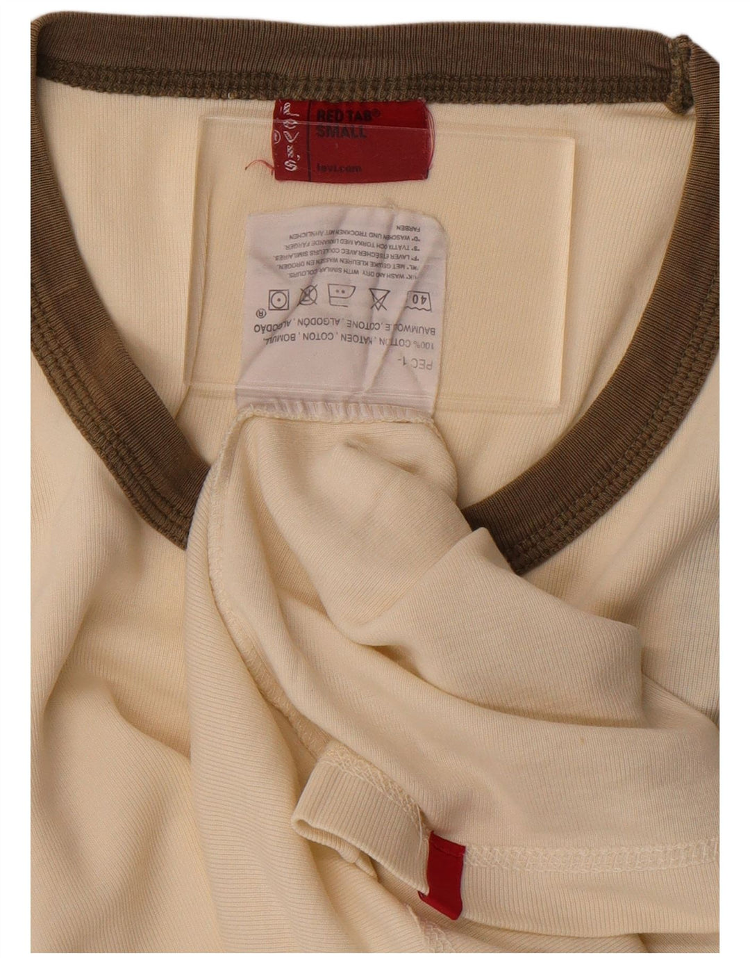 Ανδρικό γιλέκο Levi's Small Off White Βαμβακερό