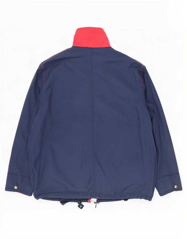 Ανδρικό Vintage Loose Fit Utility Jacket UK 38 Medium Navy Blue Colorblock