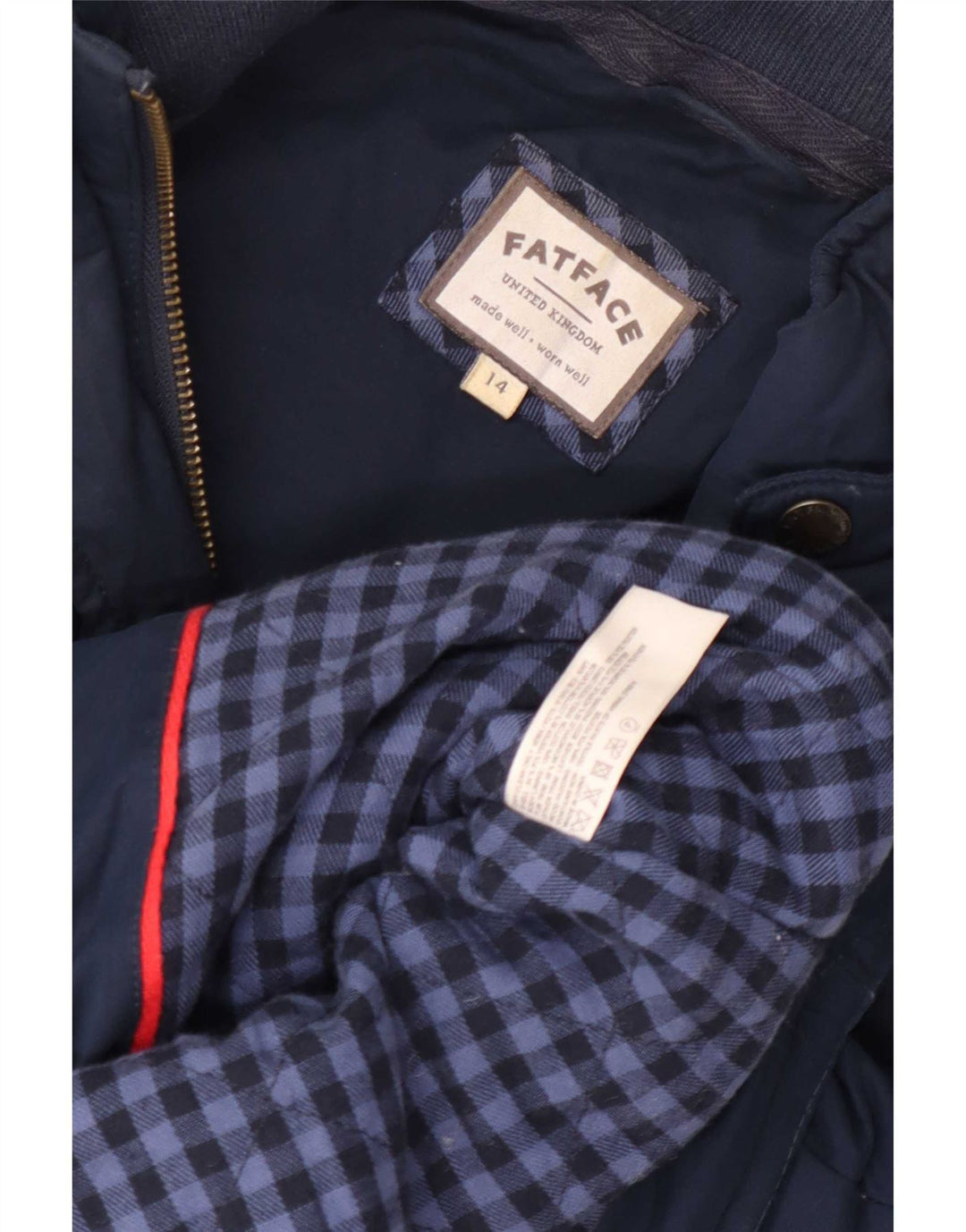 Fat Face Γυναικείο Gilet UK 14 Large Navy Blue Polyester