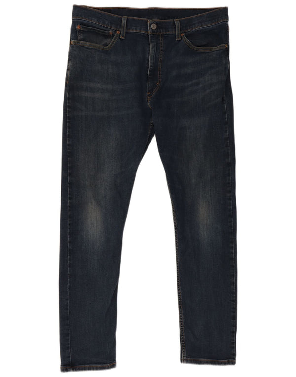 Levi's Womens 512 Slim Tapered Jeans W36 L32 Navy Blue Cotton