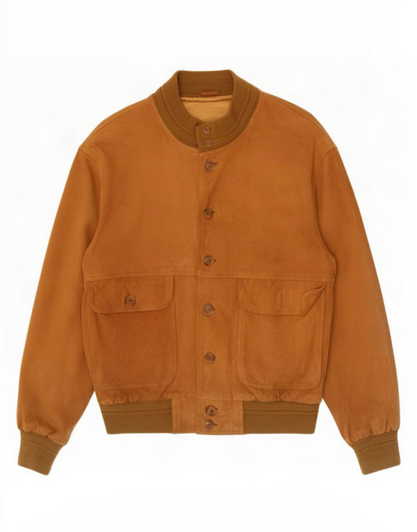 Zarro Ανδρικό Suede Jacket UK 40 Large Brown Δερμάτινο