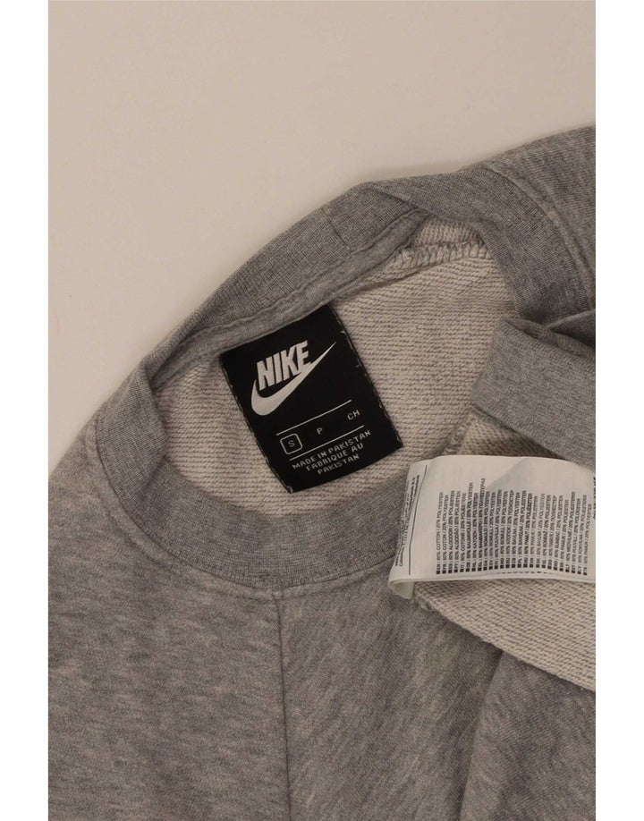 Ανδρικό γραφικό φούτερ Nike, βαμβακερό γκρι μικρό