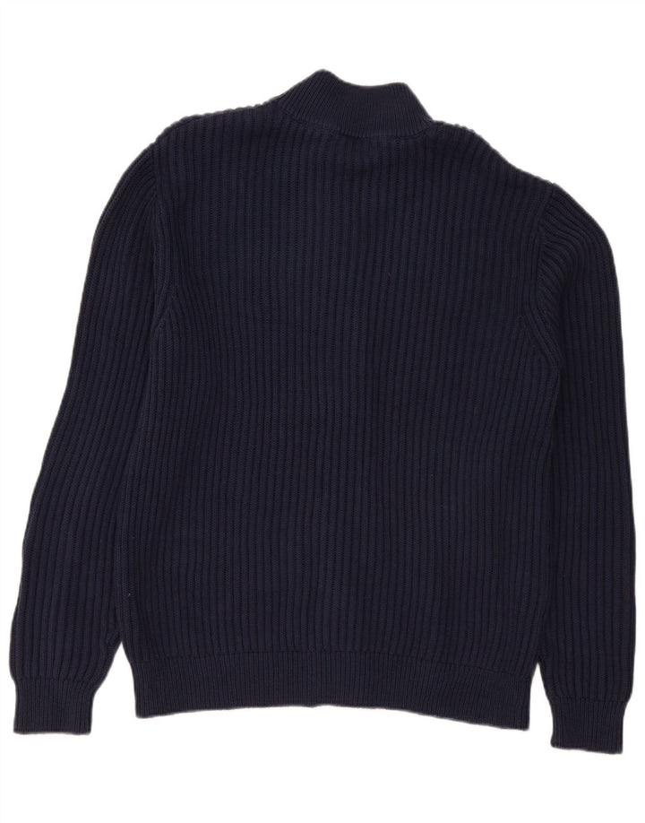Ανδρικό πουλόβερ ζακέτα L.L.Bean Large Navy Blue Cotton