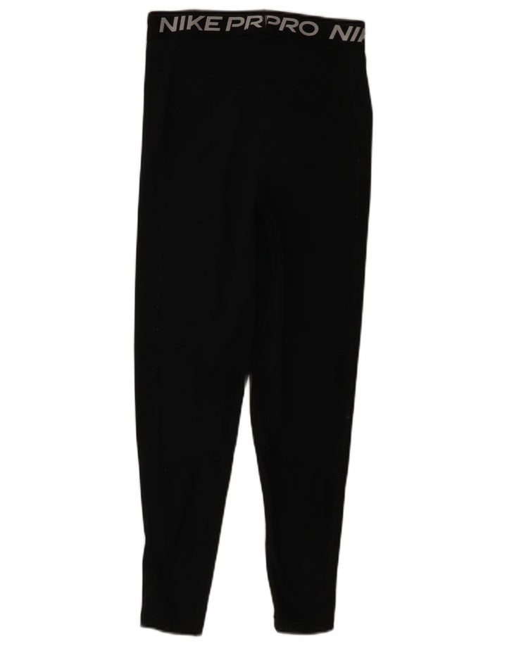 Γυναικεία γραφικά κολάν Nike Dri Fit Crop UK 8 Small Black Polyester
