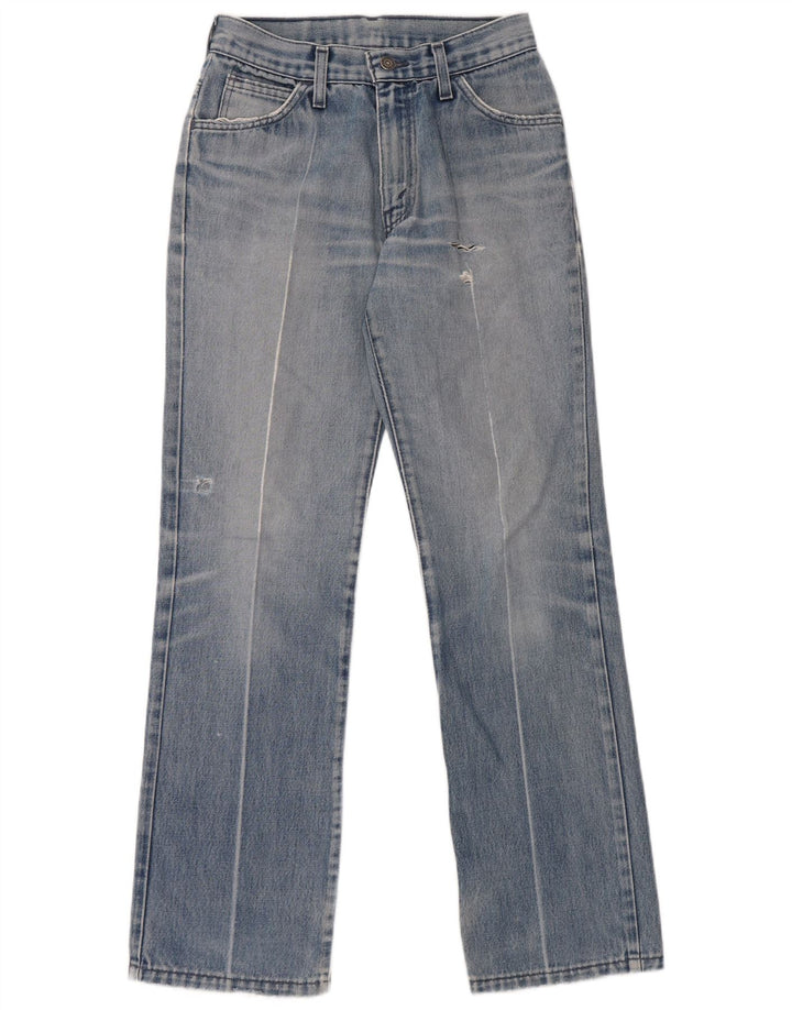 Levi's Womens Distressed Straight Jeans W28 L32 Blue Cotton