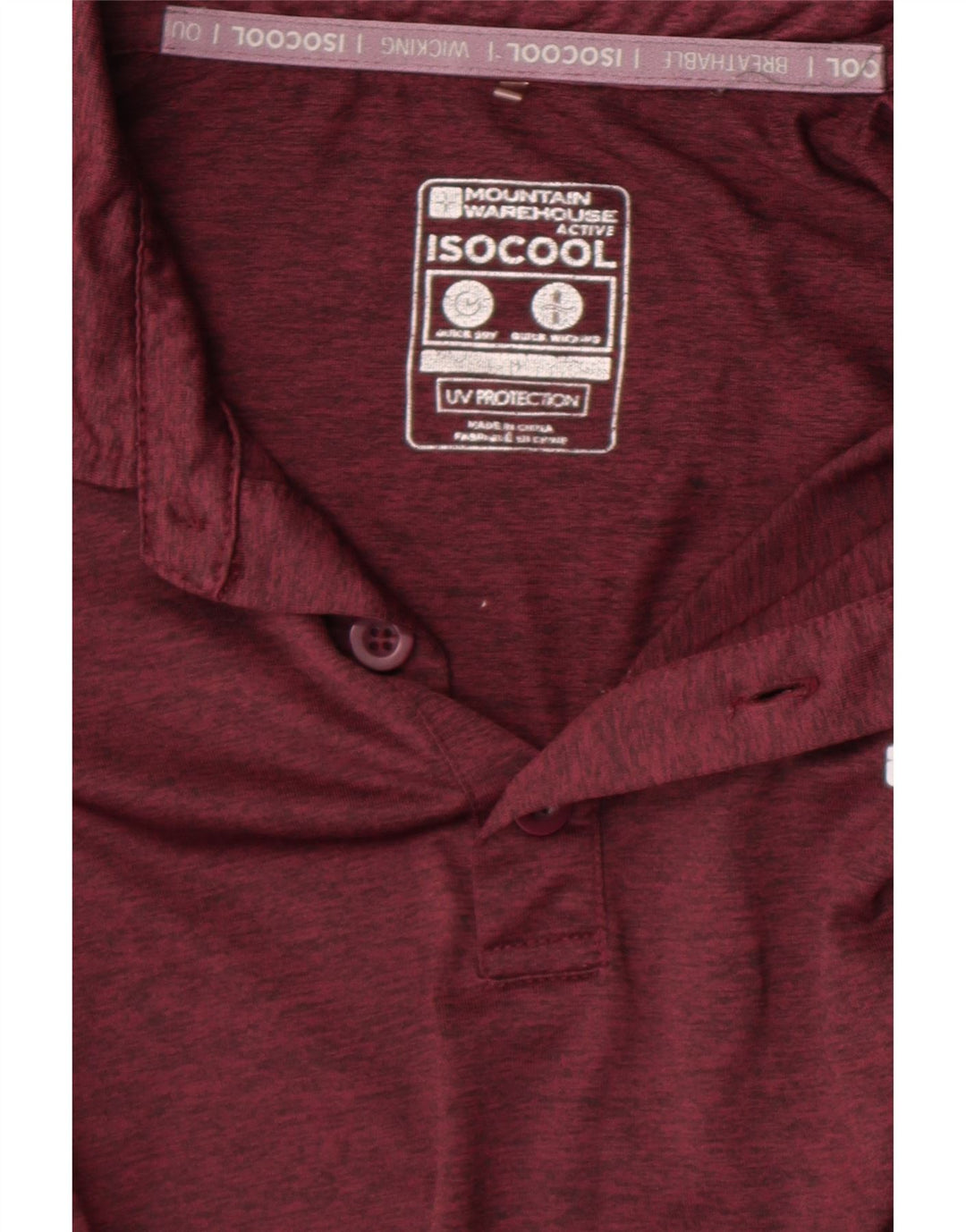 Ανδρικό πουκάμισο πόλο Mountain Warehouse Medium Maroon