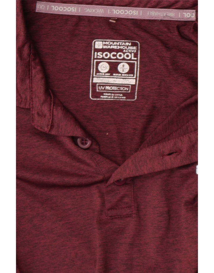 Ανδρικό πουκάμισο πόλο Mountain Warehouse Medium Maroon
