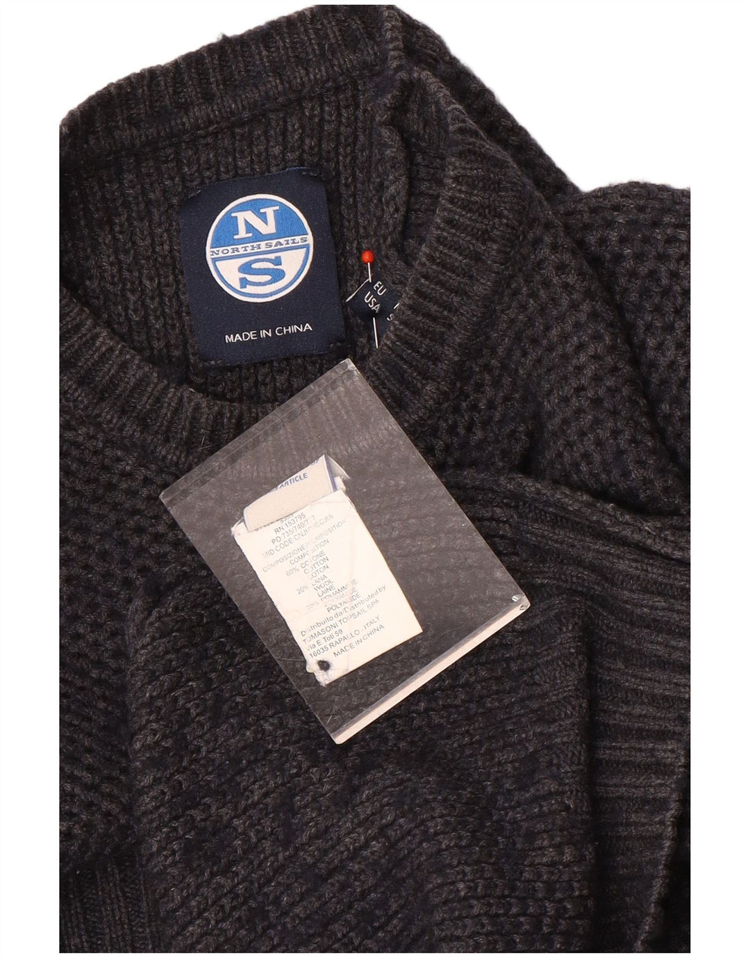 Ανδρικό πουλόβερ North Sails Crew Neck Jumper Μικρό γκρι βαμβακερό