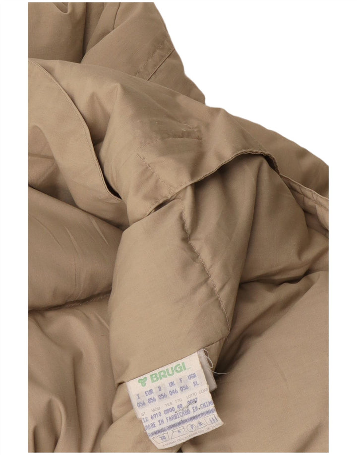 Brugi Ανδρικό μπουφάν με κουκούλα UK 46 3XL Beige Polyester