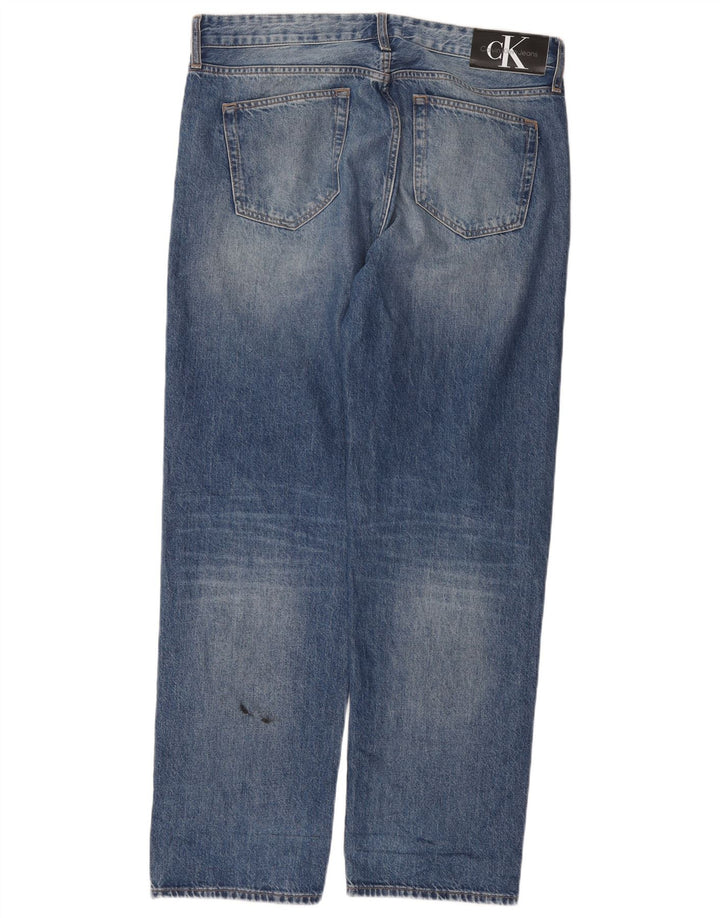 Ανδρικό τζιν ίσιο Calvin Klein W33 L31 Μπλε βαμβακερό