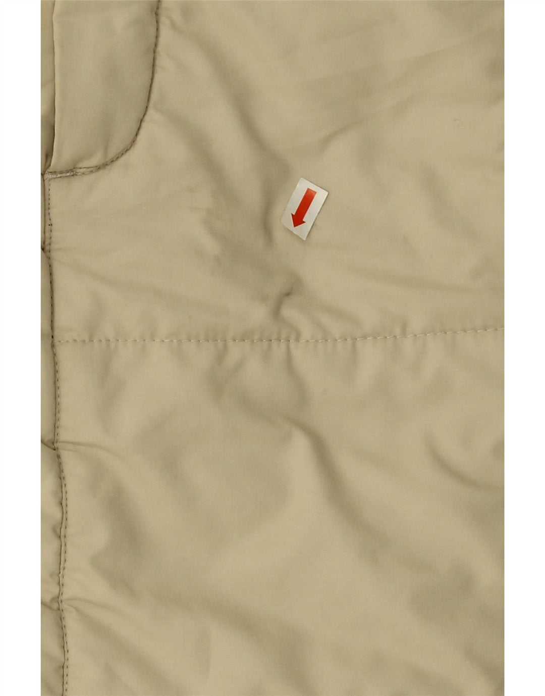 JACK WOLFSKIN Womens Padded Coat UK 12/14 Medium Beige Polyester Vintage Jack Wolfskin and Second-Hand Jack Wolfskin from Messina Hembry 