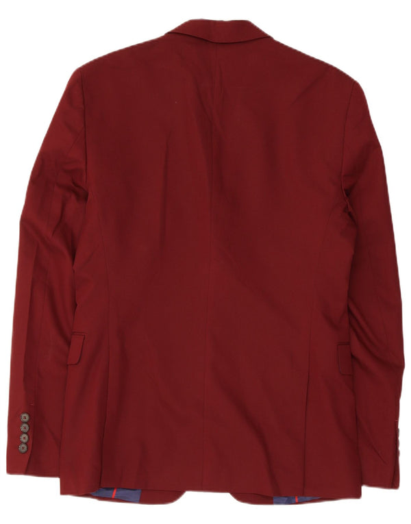Zara Ανδρικό μπουφάν σακάκι με 2 κουμπιά EU 46 Small Burgundy