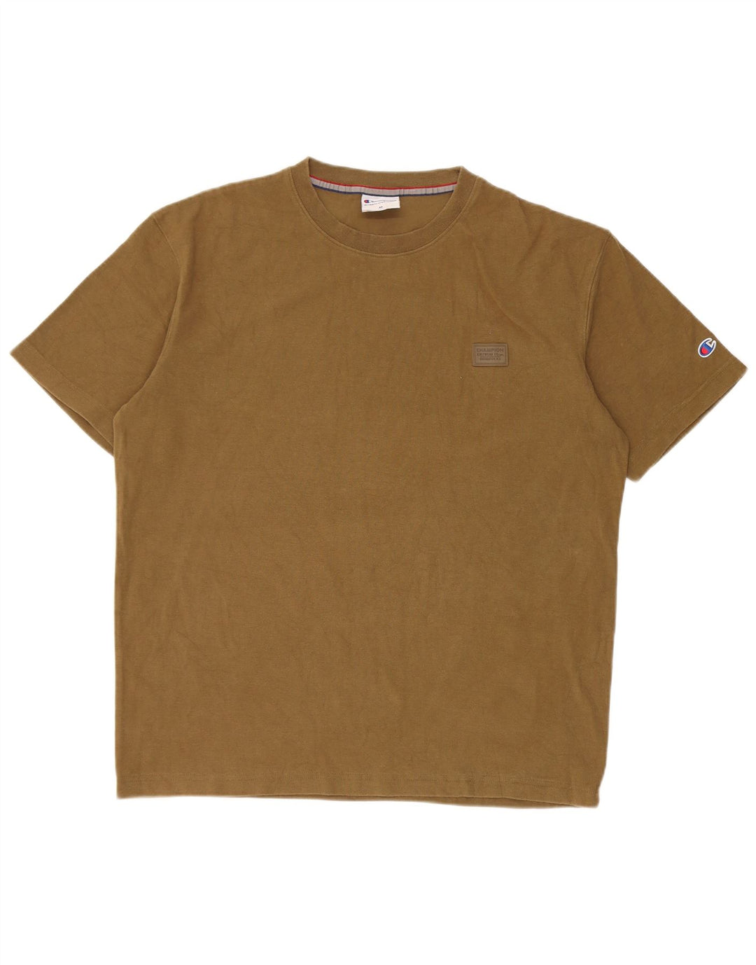 Ανδρικό T-Shirt Champion Top Medium Khaki Cotton