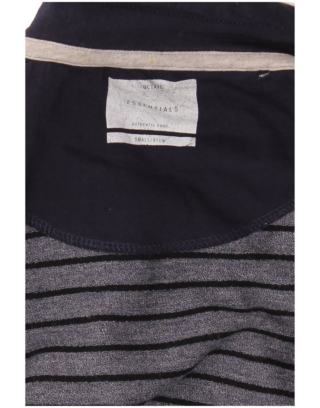 Essentials Ανδρικό τοπ Μακρυμάνικο Μικρό Navy Blue ριγέ