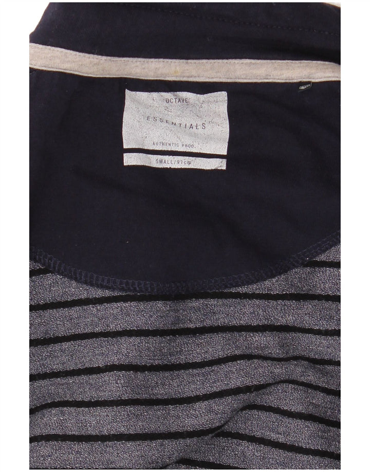 Essentials Ανδρικό τοπ Μακρυμάνικο Μικρό Navy Blue ριγέ