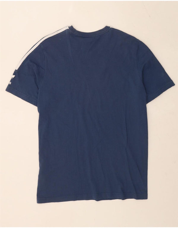 Ανδρικό γραφικό T-Shirt Adidas Top XL Navy Blue Cotton